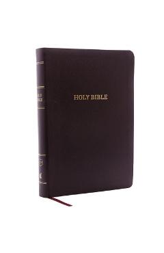 KJV, Reference Bible, Giant Print, Bonded Leather, Burgundy, Red Letter Edition - Thomas Nelson