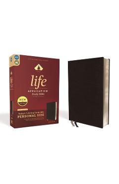 Niv, Life Application Study Bible, Third Edition, Personal Size, Bonded Leather, Black, Red Letter Edition - Zondervan