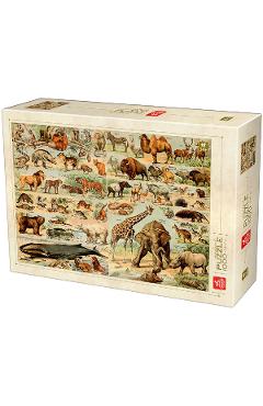 Puzzle 1000 Enciclopedia: Animale salbatice